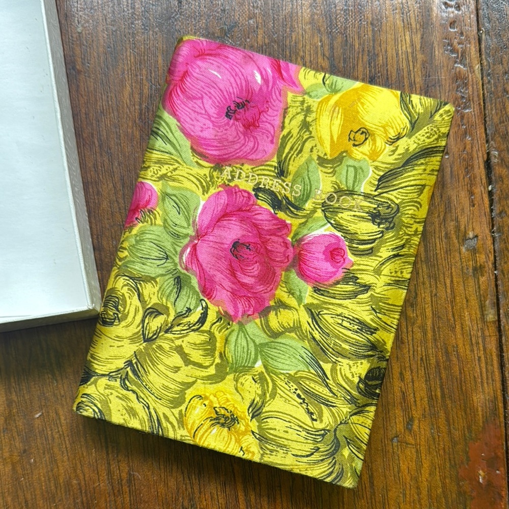 Vintage Address Book - Textile Inspiration